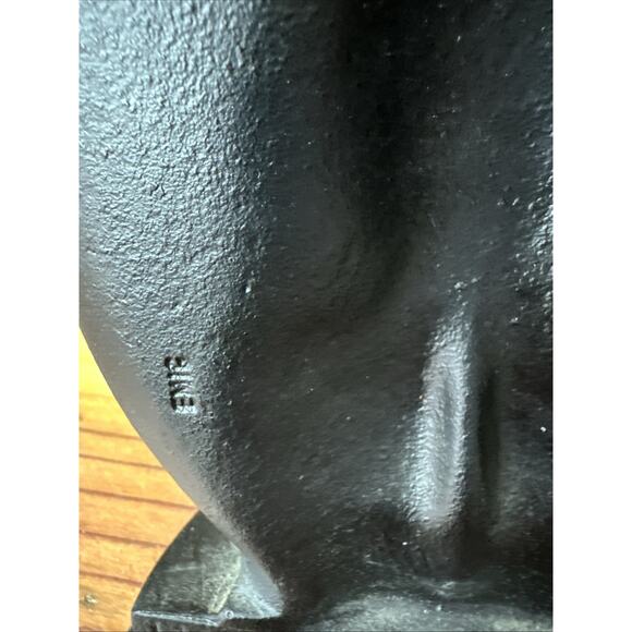 Vintage Pair of Heavy Black Cast Iron American Bald Eagle Book Ends Door Stops - Picture 6 of 9